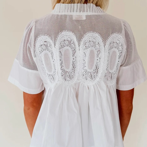 🌺Fate brand White Lace Women's Top🌺🌺 - Picture 3 of 3